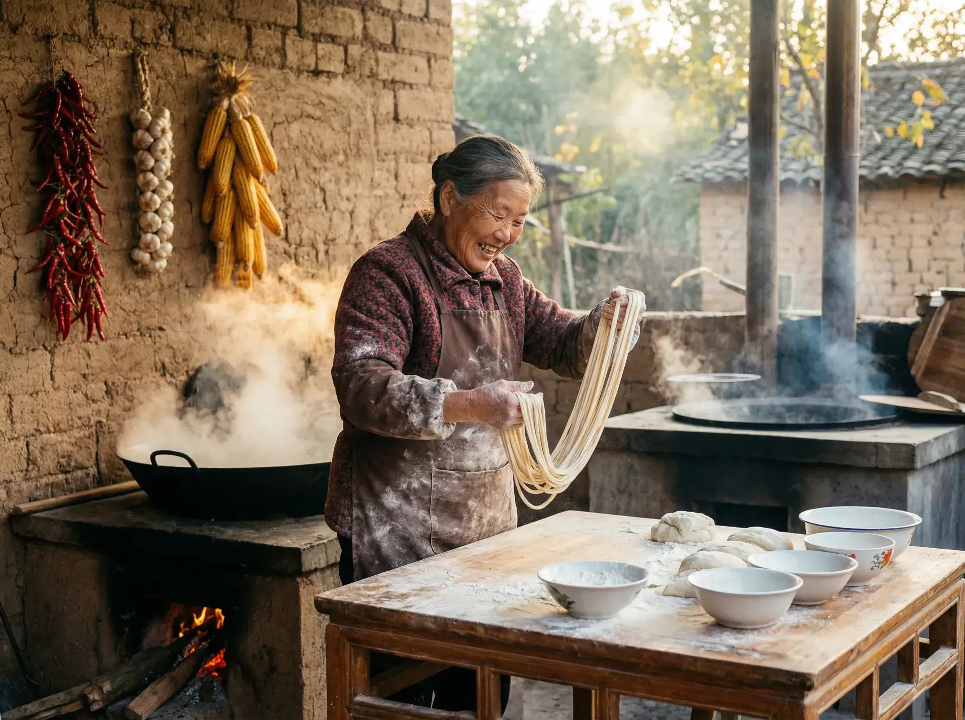 农家大嫂手擀面 - 波多 双飞 在线 乡村美食